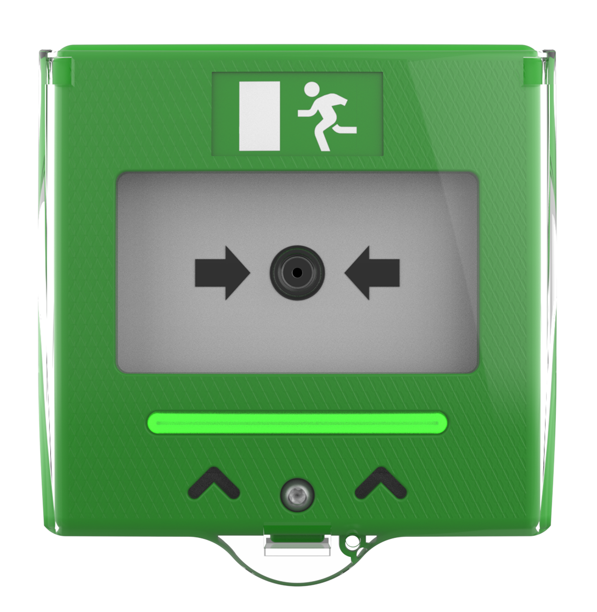 Larmknapp Grön med LED indikering