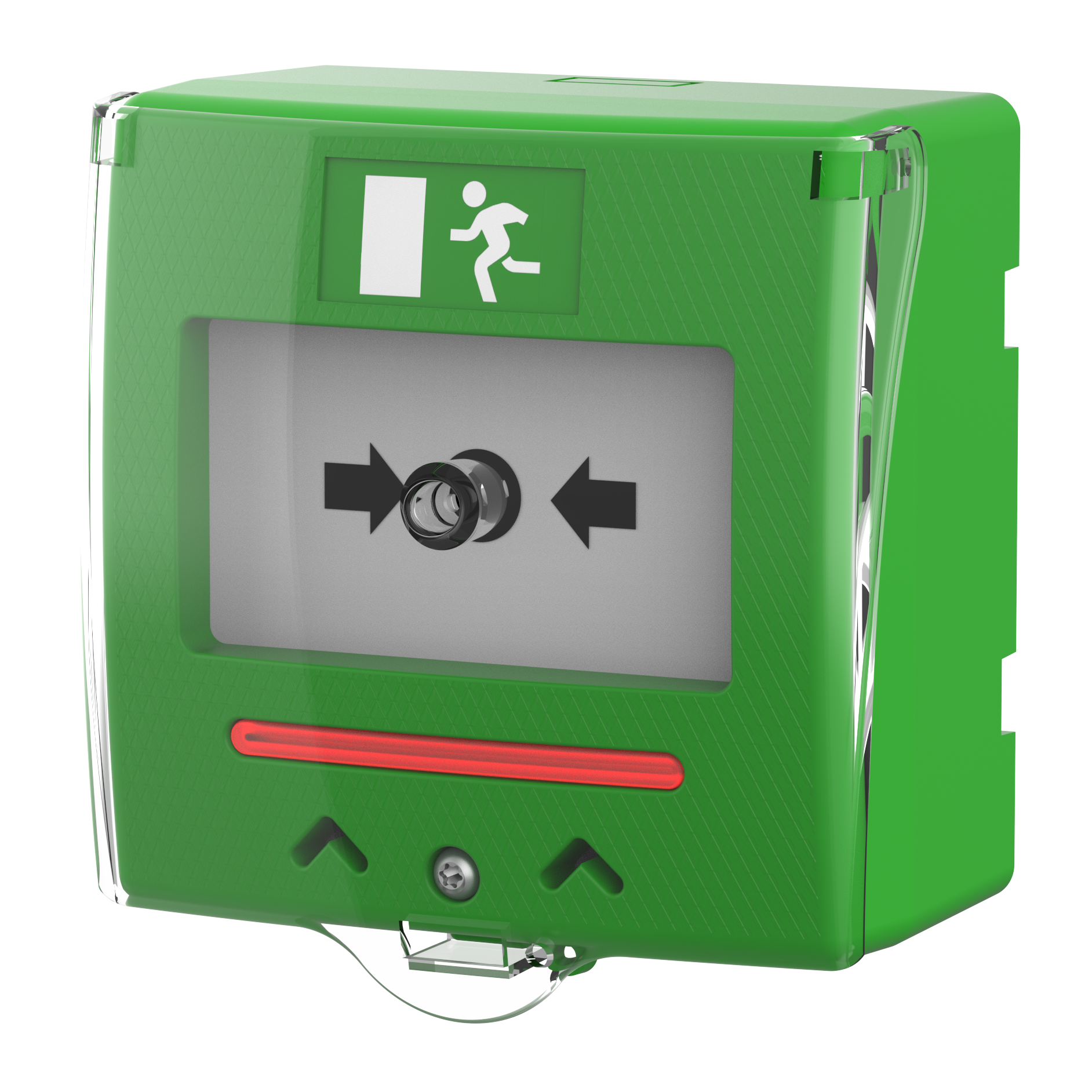 Larmknapp Grön med LED indikering