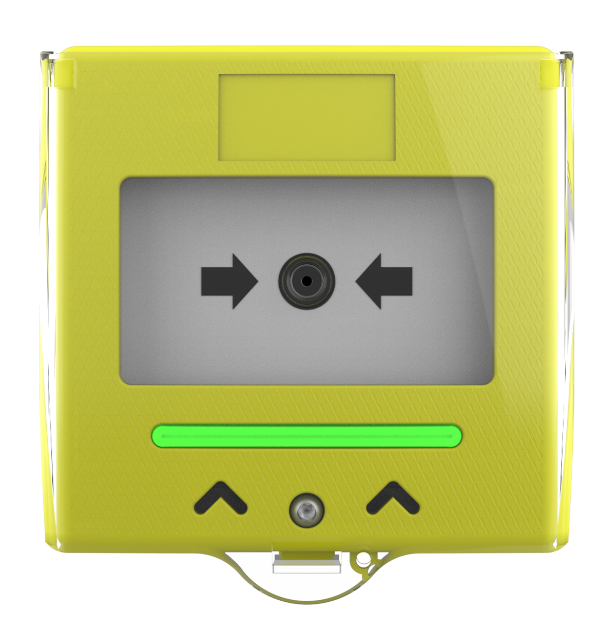 Larmknapp gul med LED indikering