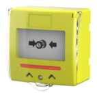 Larmknapp gul med LED indikering
