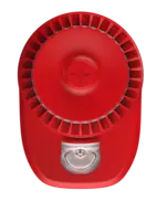 Kombilarmdon EN54 blixt / Siren Röd