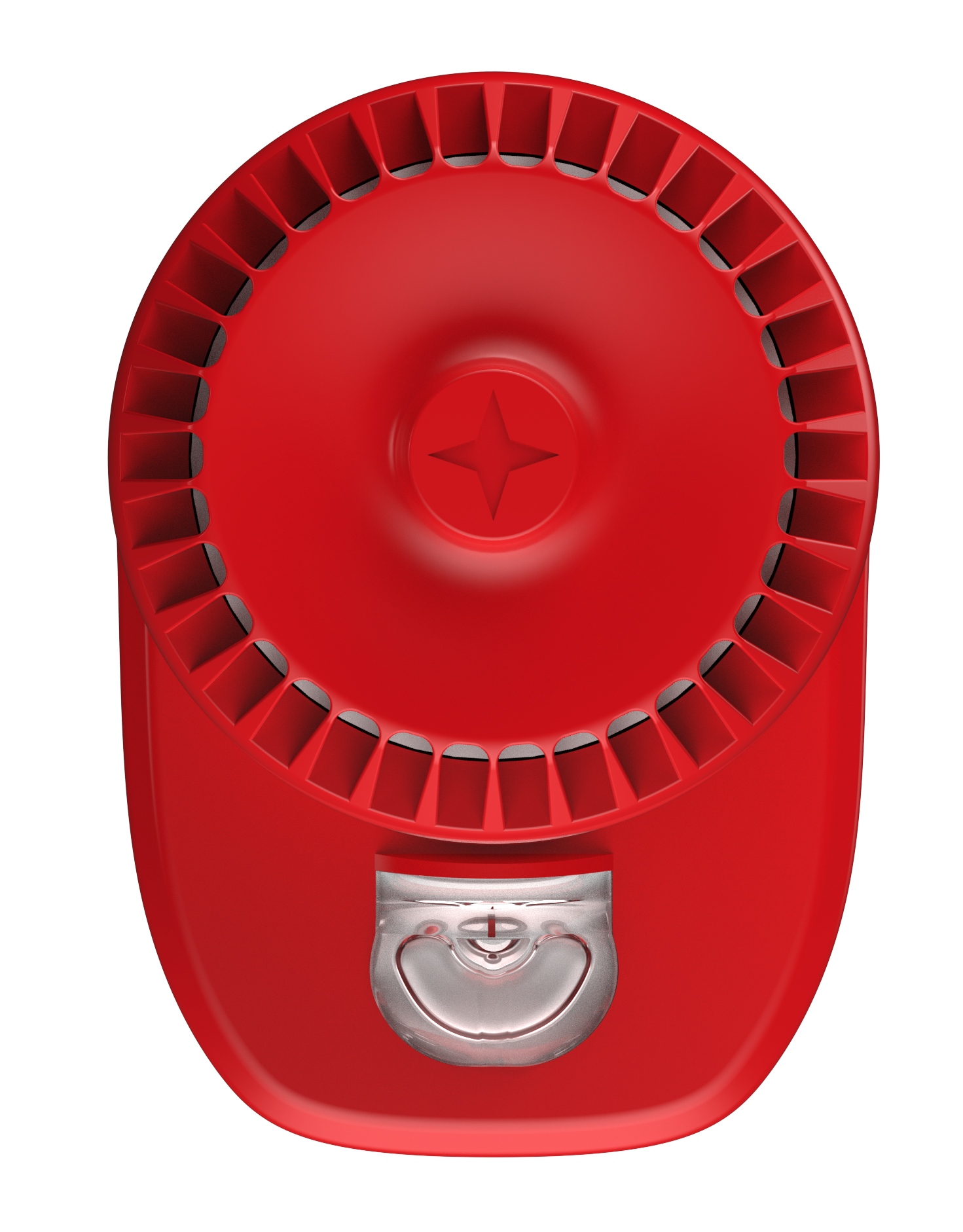 Kombilarmdon EN54 blixt / Siren Röd