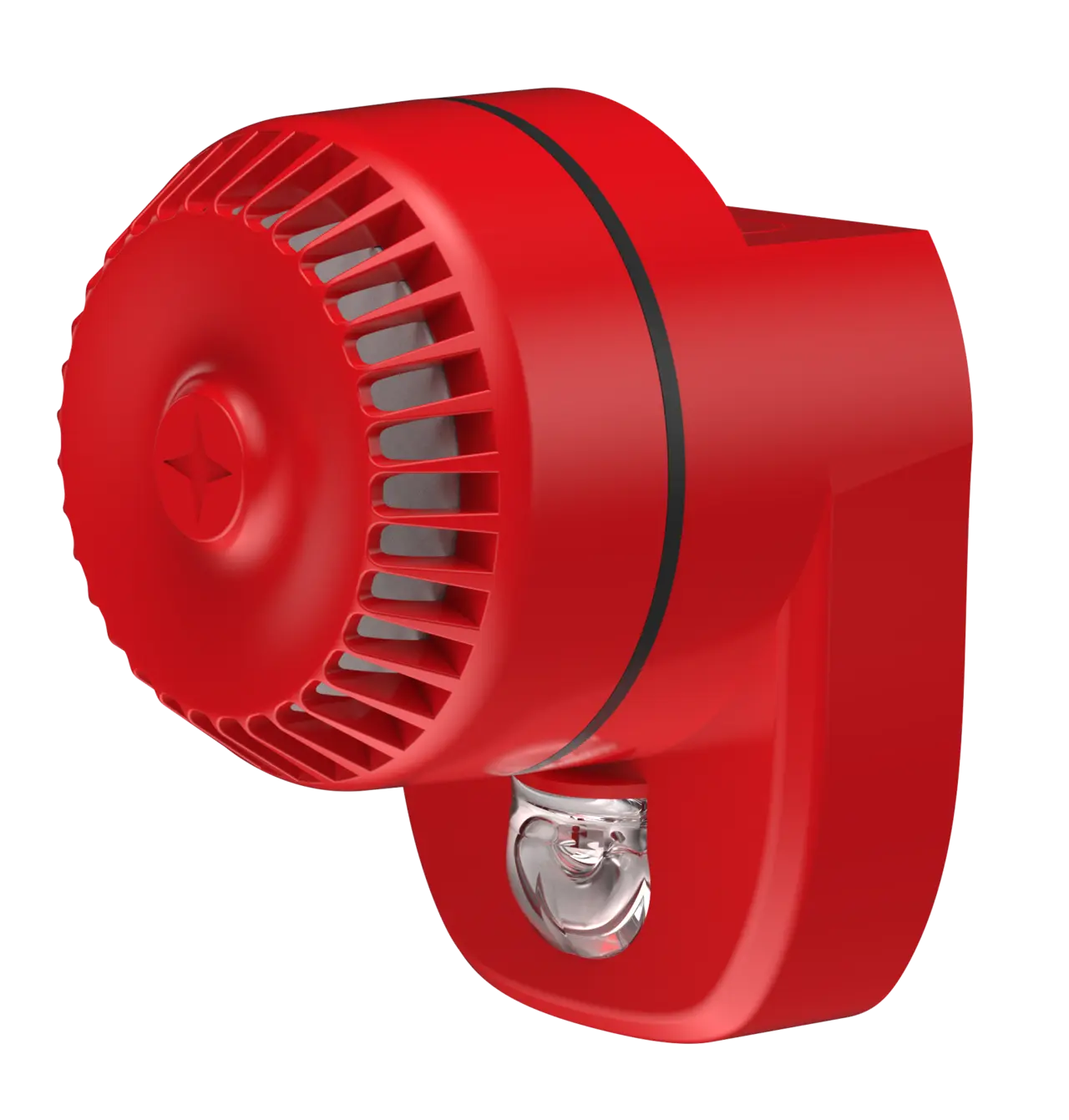 Kombilarmdon EN54 blixt / Siren Röd