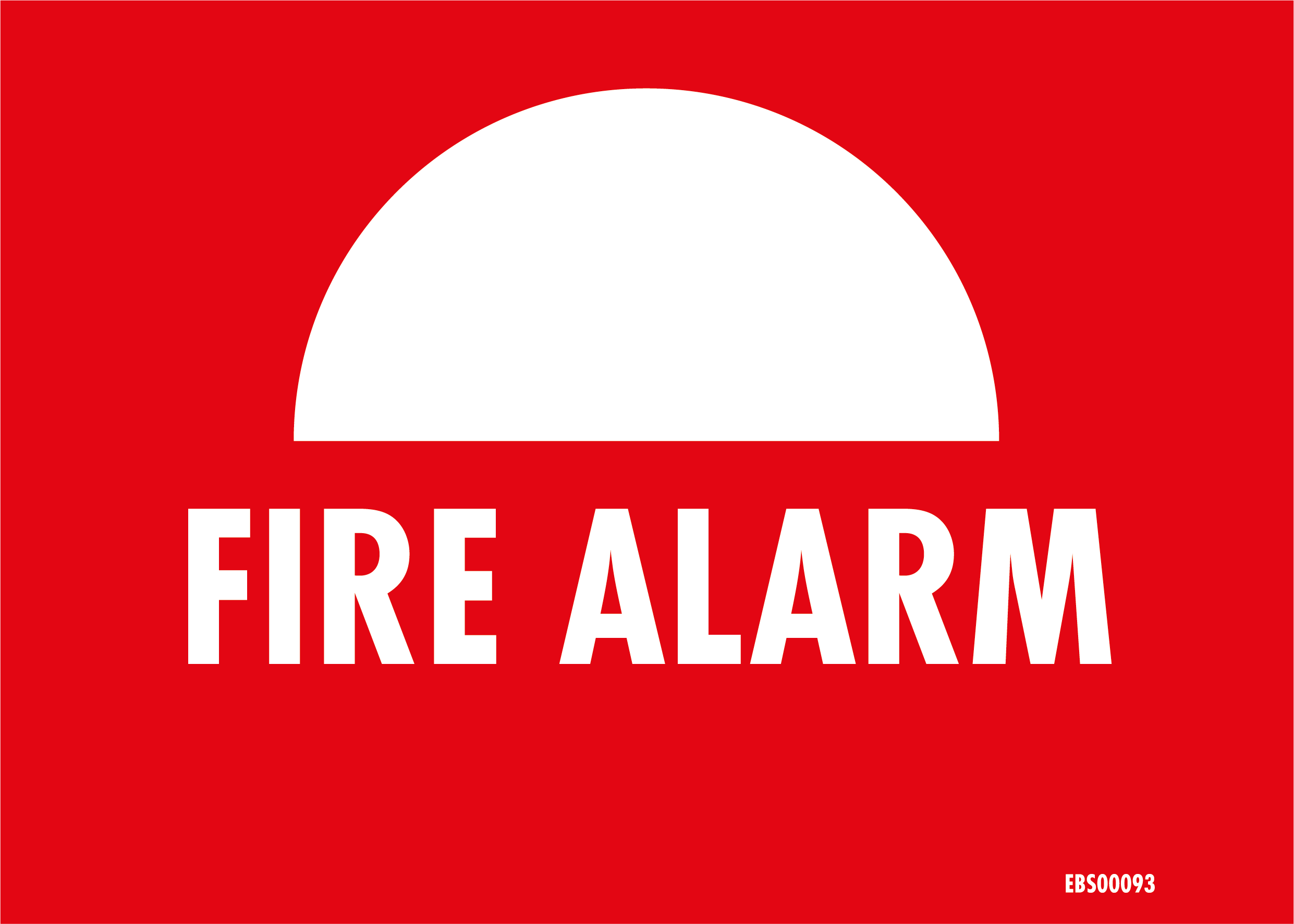 Skylt 210x150mm. Fire Alarm