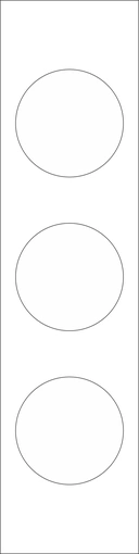 Dekal kontrastmärkn vit