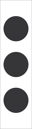 Dekal kontrastmärkn svart