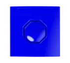 Larmknapp Blå - IP67