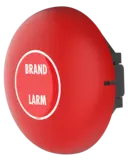 Brandlarmsklocka 24V  6 tum Röd