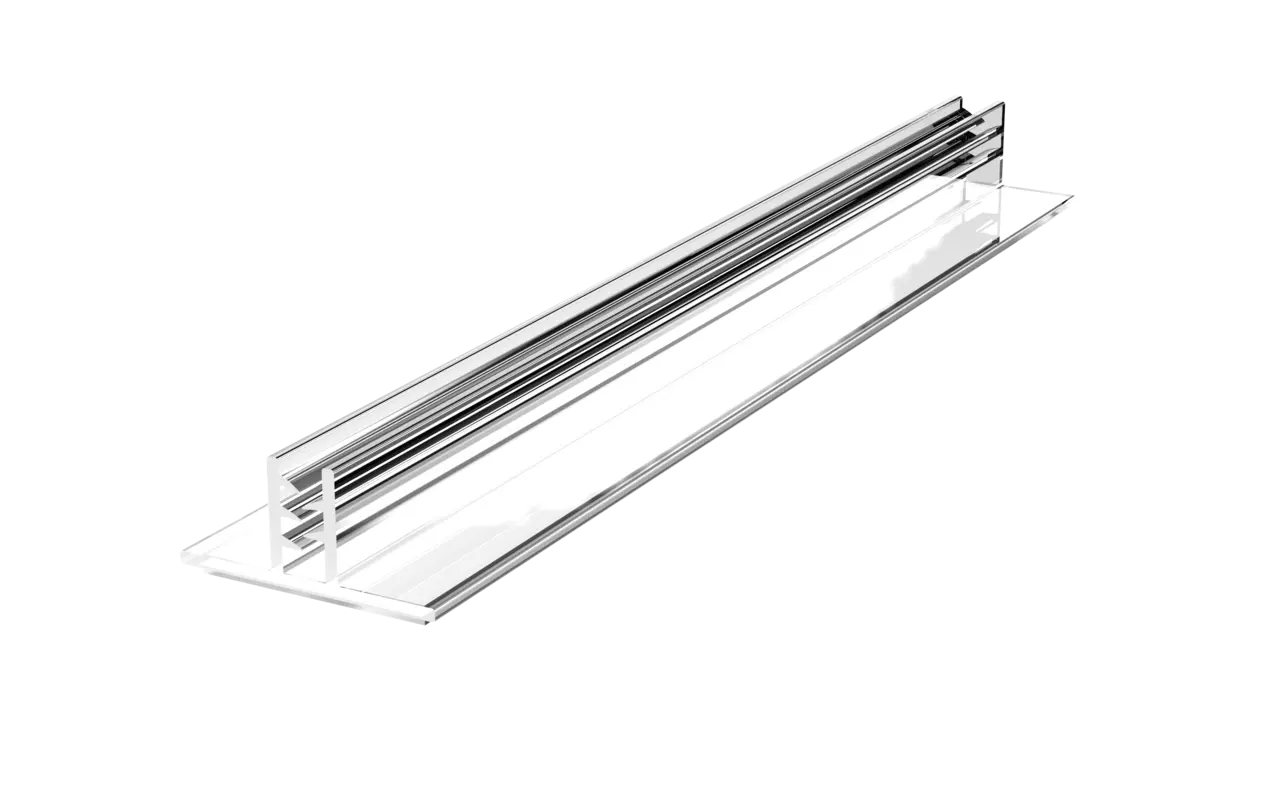 Skylthållare plast 150x25mm