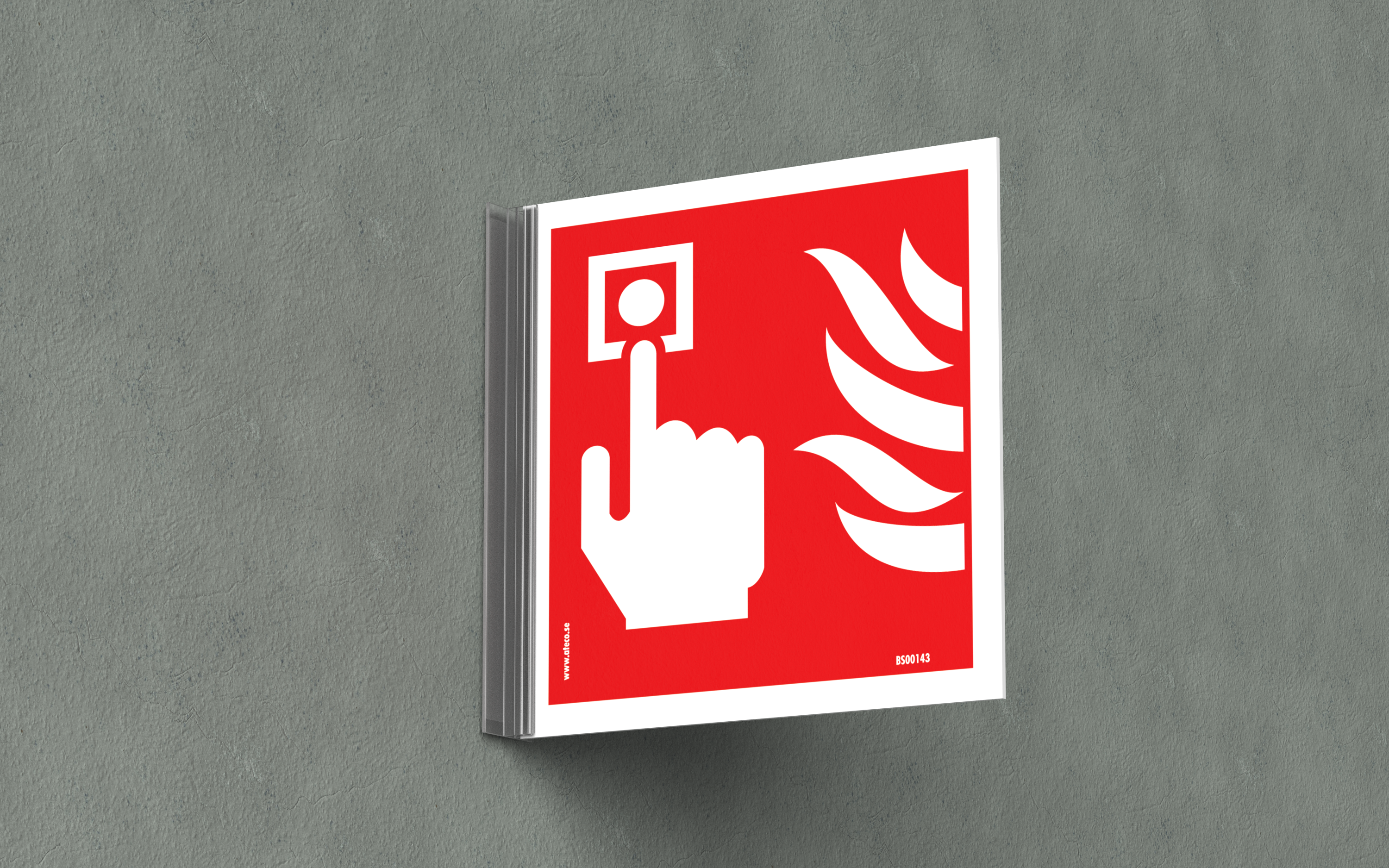 Skylthållare plast 150x25mm