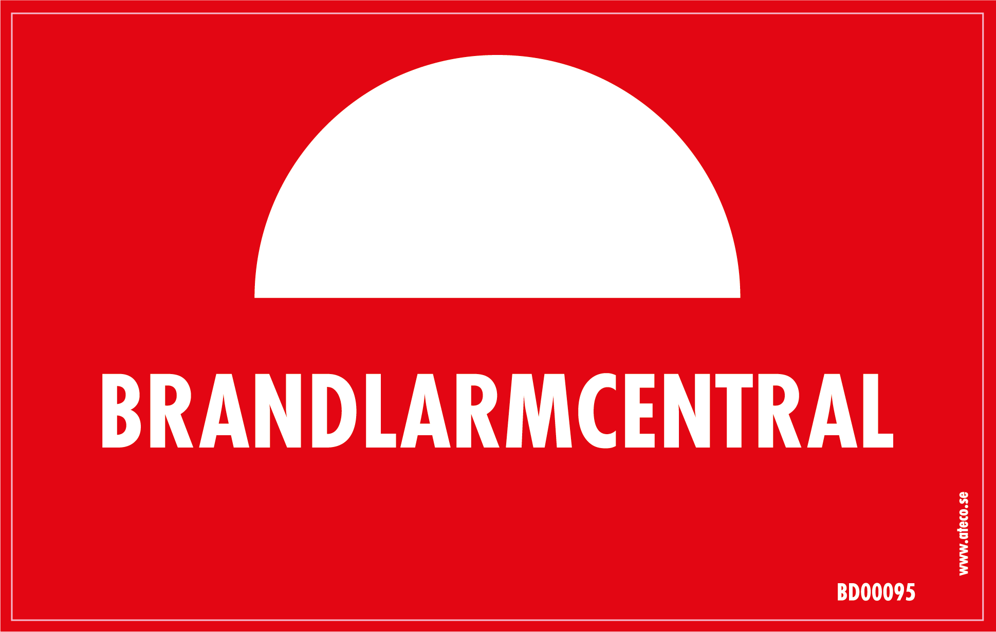 Dekal Brandlarmcentral 160x100