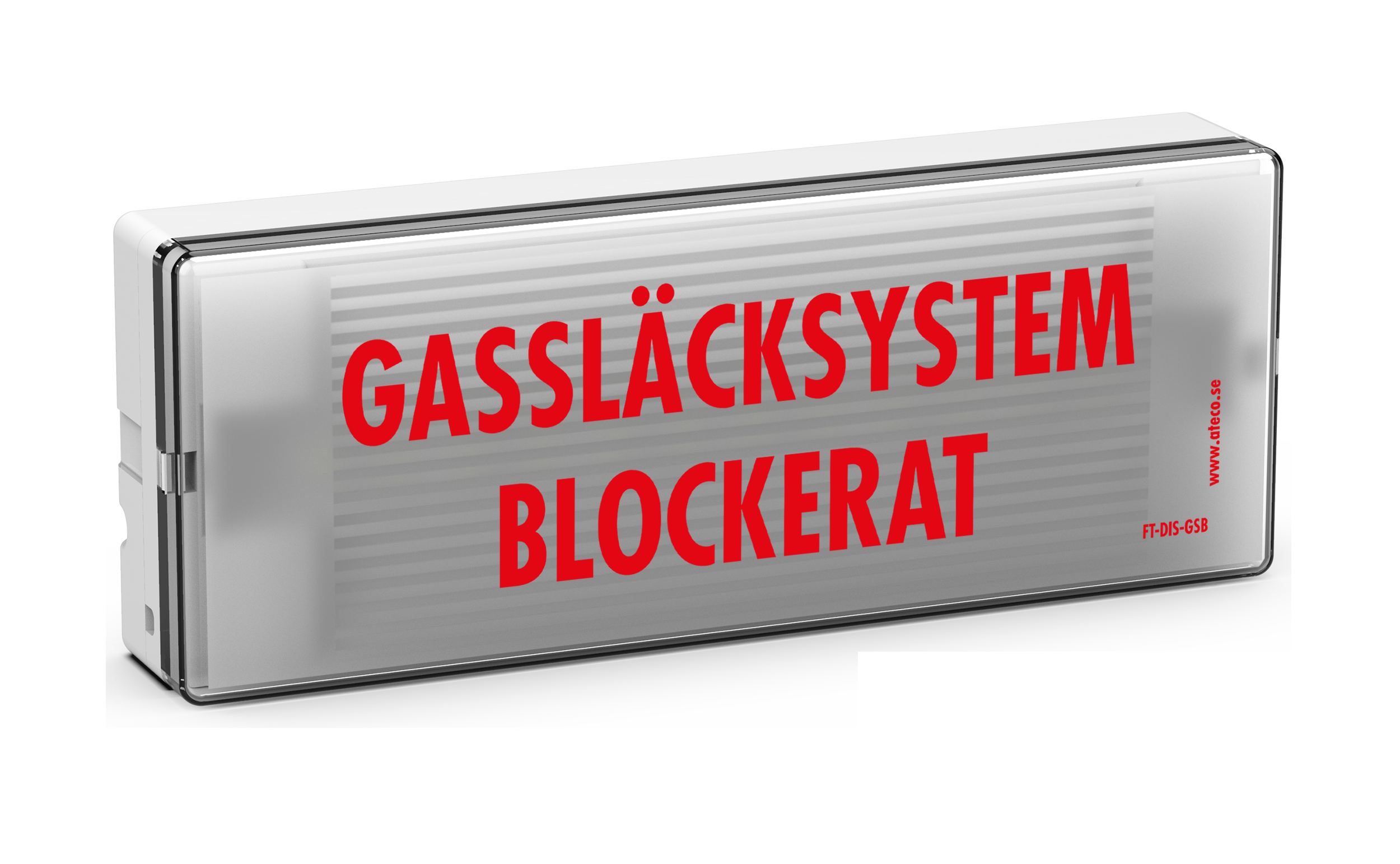 Ljusskylt Gassläcksystem