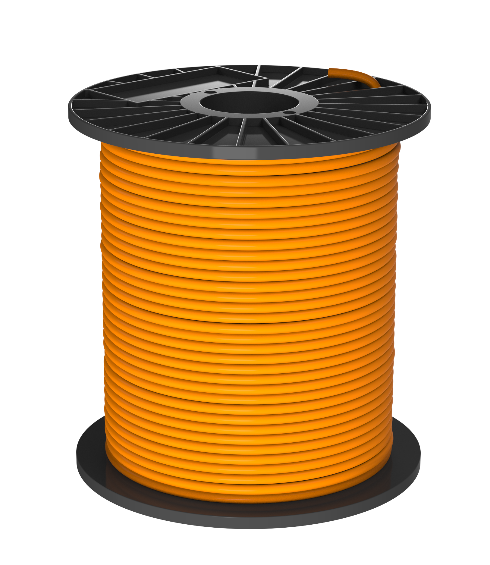 Kabel 2x2x0,8 + skärm Orange Brandresistent  1000 meter