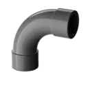 Böj 90 ABS 25 mm Mörkgrå
