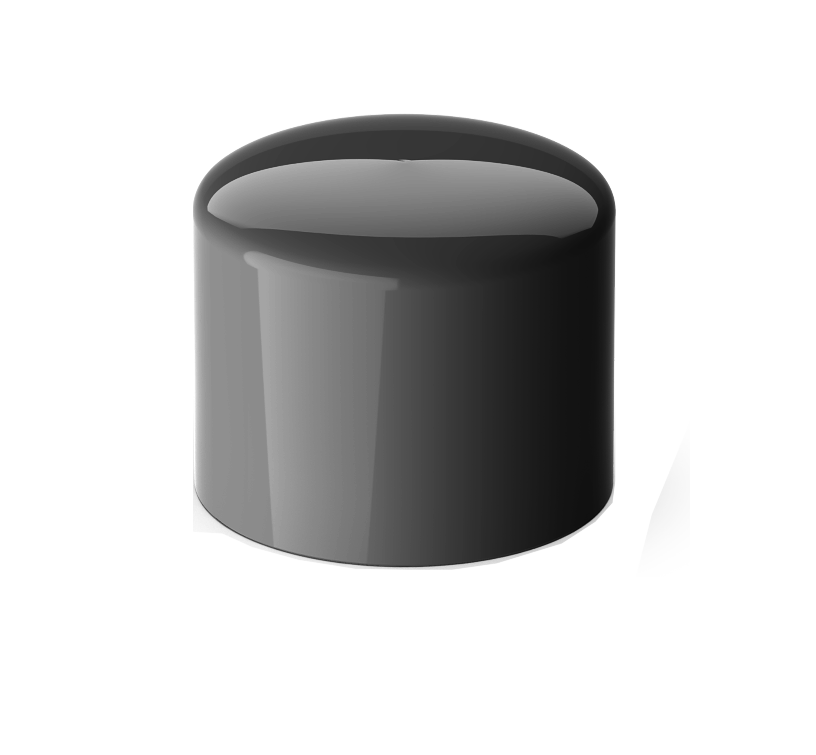 Huv ABS d=25 Mörkgrå