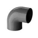 Vinkel 90 ABS d=25 Mörkgrå