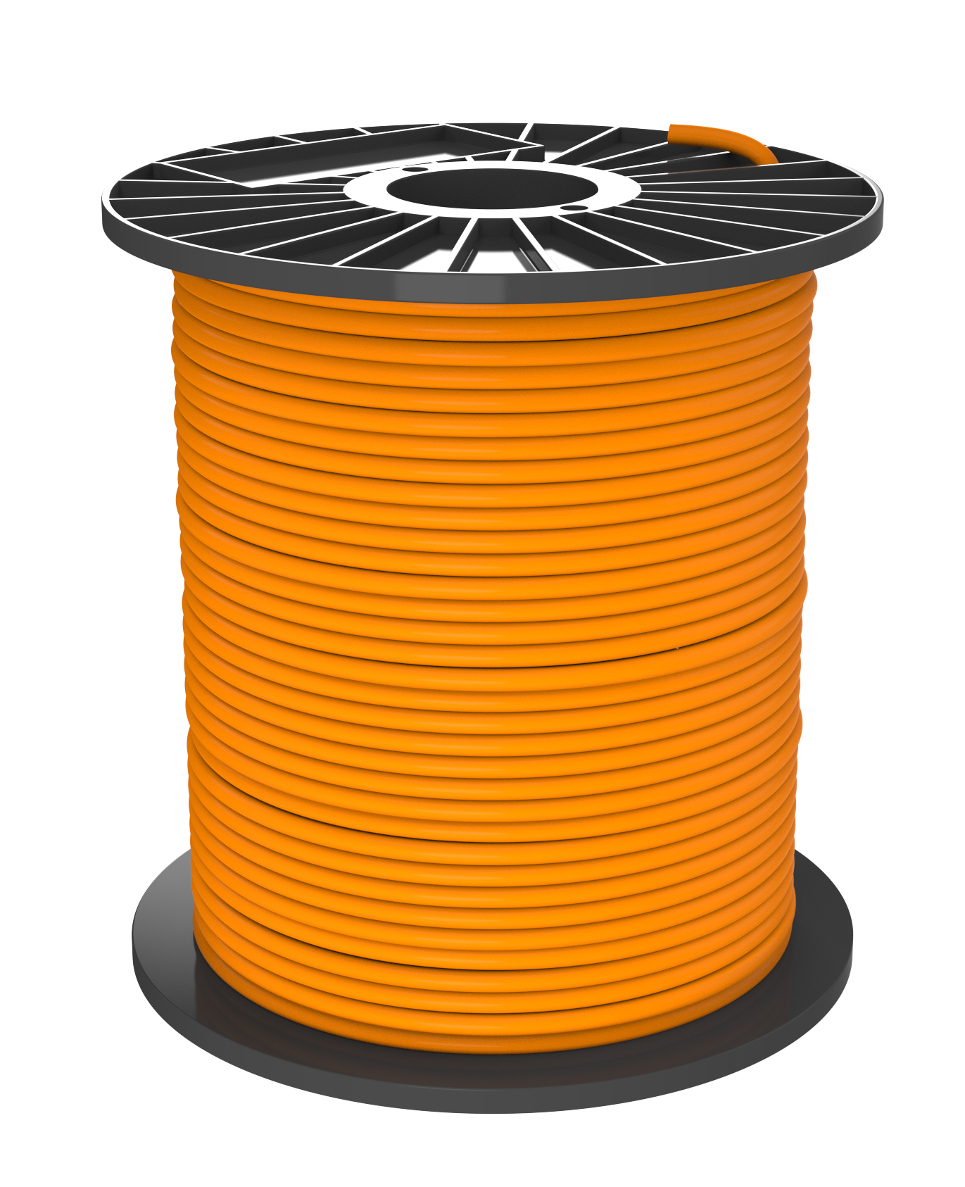 Kabel 2x2x0,8 + skärm Orange Brandresistent 100 meter