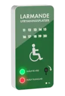 Larmpanel utan tal 11-20 platser