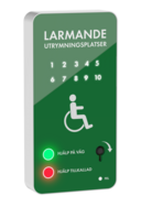 Larmpanel Visuellt nödlarm 1-10 Platser
