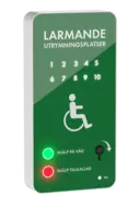 Larmpanel Visuellt nödlarm 1-10 Platser