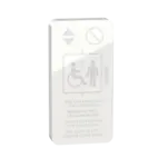 Skylt säker hisszon Vit