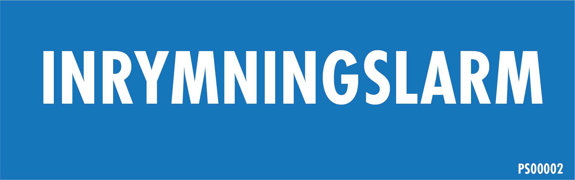 Skylt 160x50 Inrymningslarm