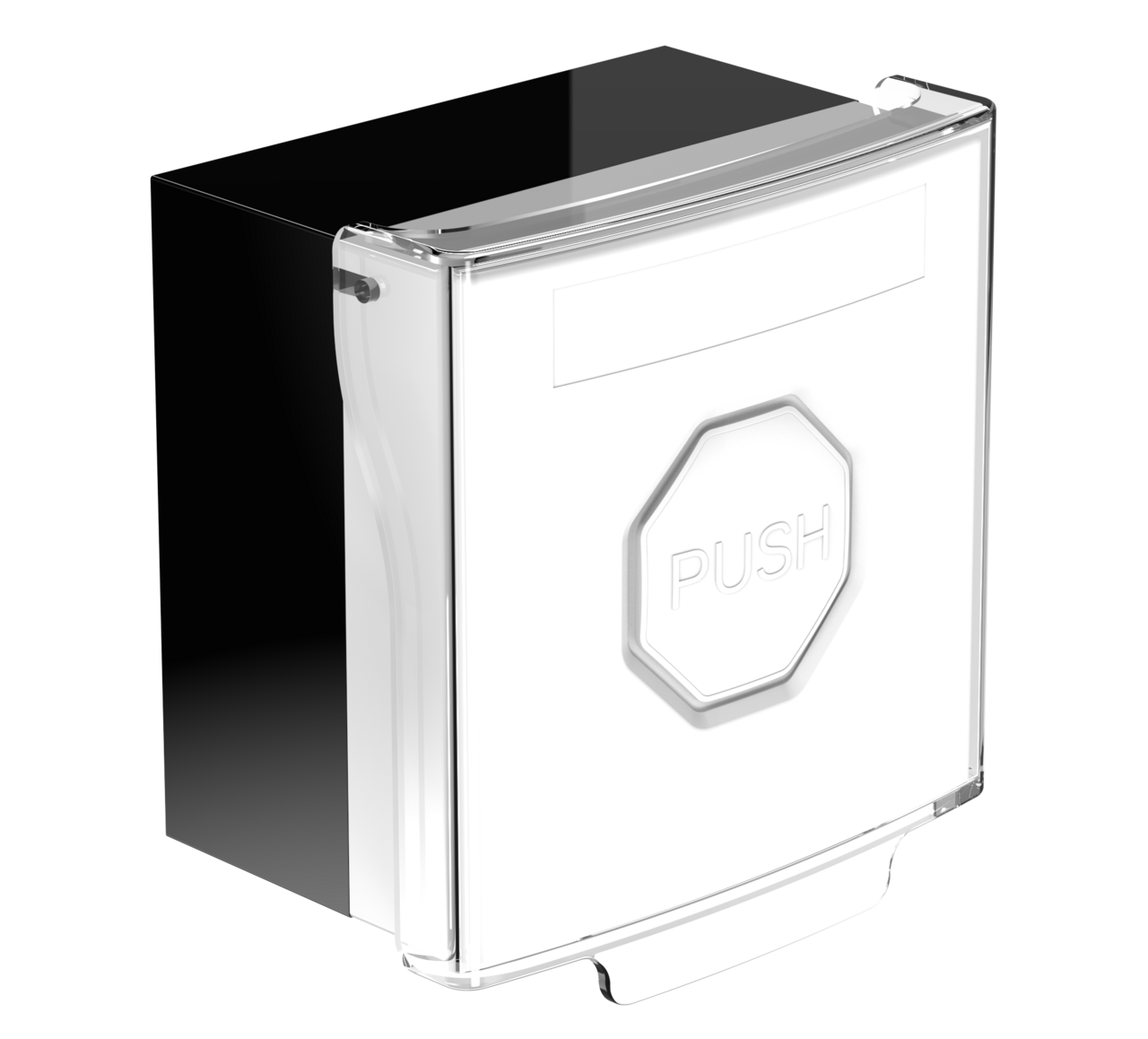 Larmknapp Vit m. Vit knapp