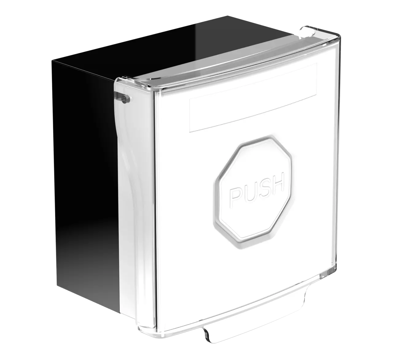 Larmknapp Vit m. Vit knapp