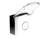 Larmknapp Vit m. Vit knapp