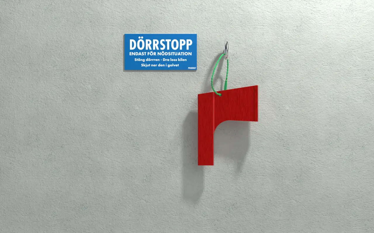 Dekal 138 x 90 Dörrstopp Anvisning