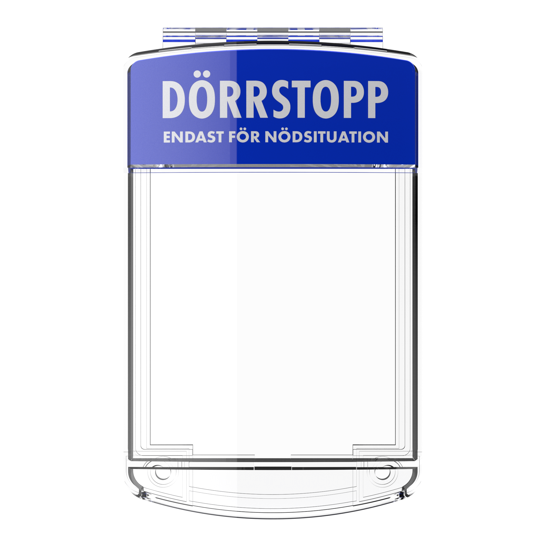 Skyddshuv för Dörrstopp Blå