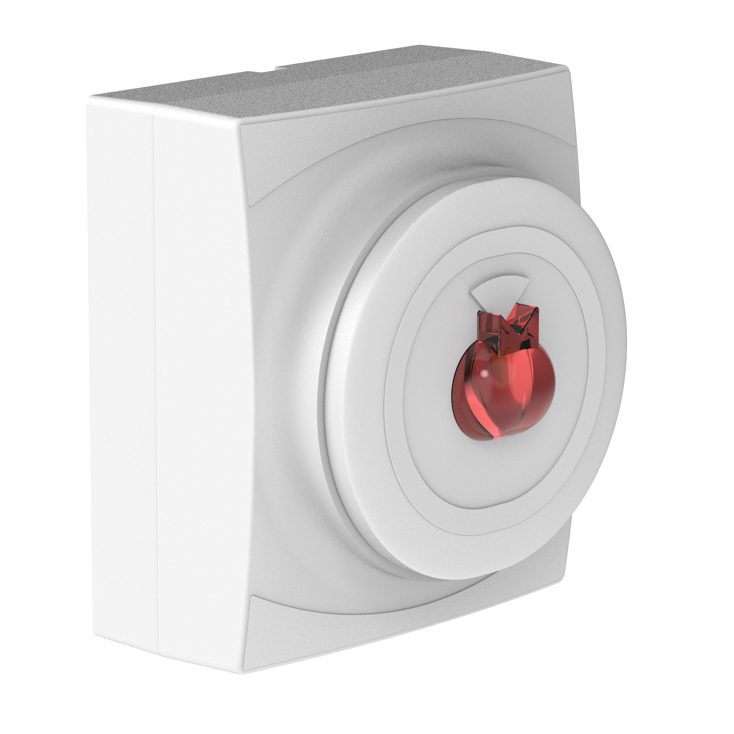 Blixtljus Röd Blixt vägg EN54-23