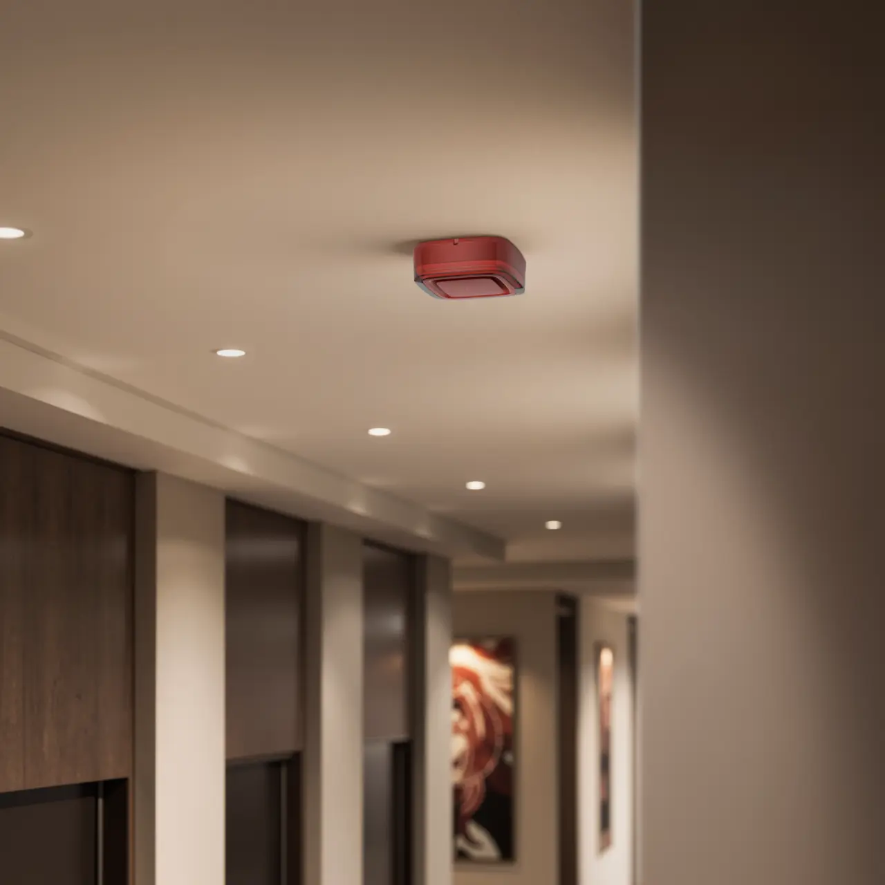 Ajax FireProtect EN54 Siren / Blixt Röd