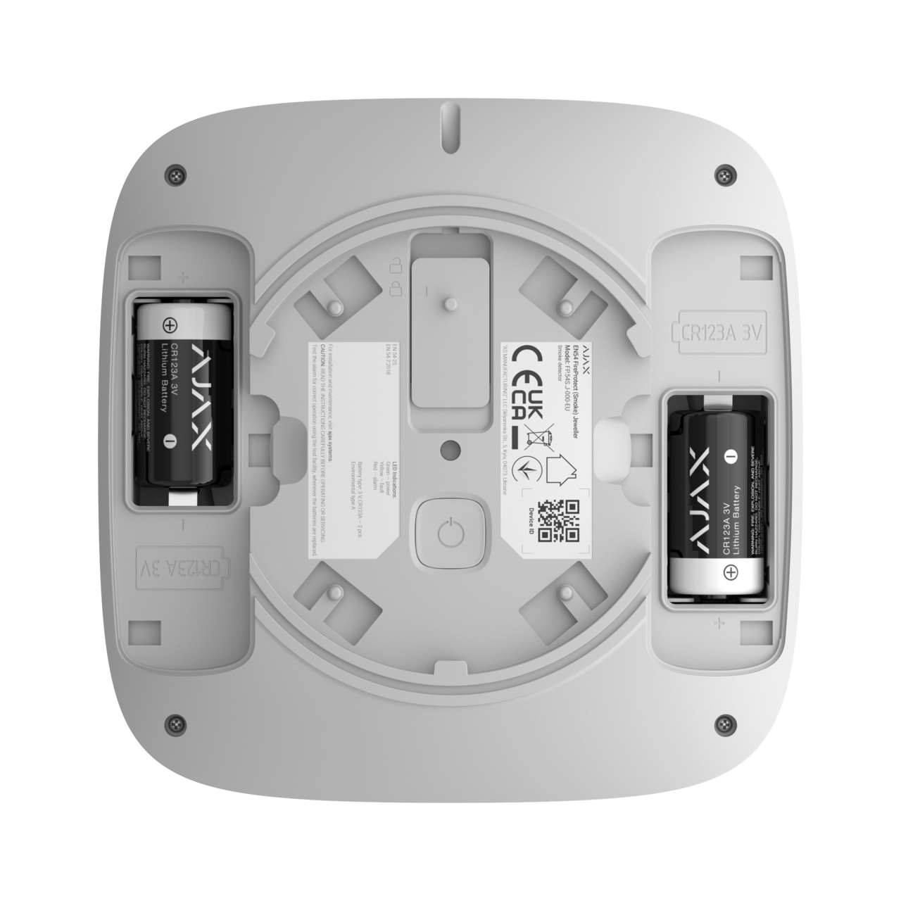 Ajax Rökdetektor EN54 trådlös vit