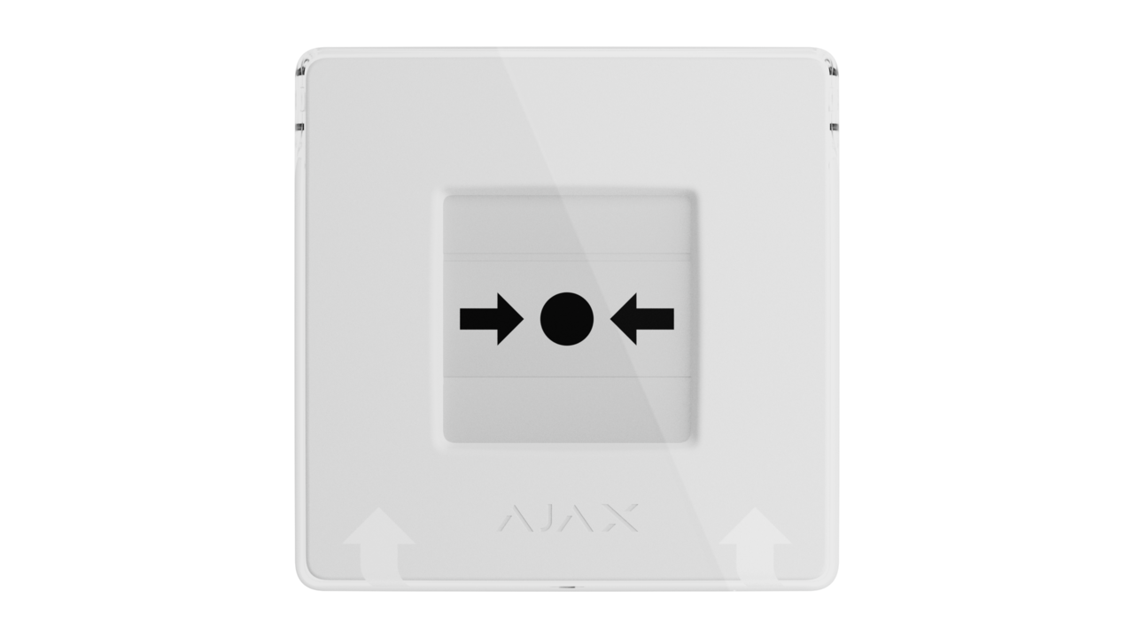 Ajax Larmknapp utanpåliggande trådlös vit