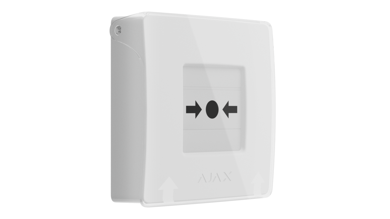 Ajax Larmknapp utanpåliggande trådlös vit