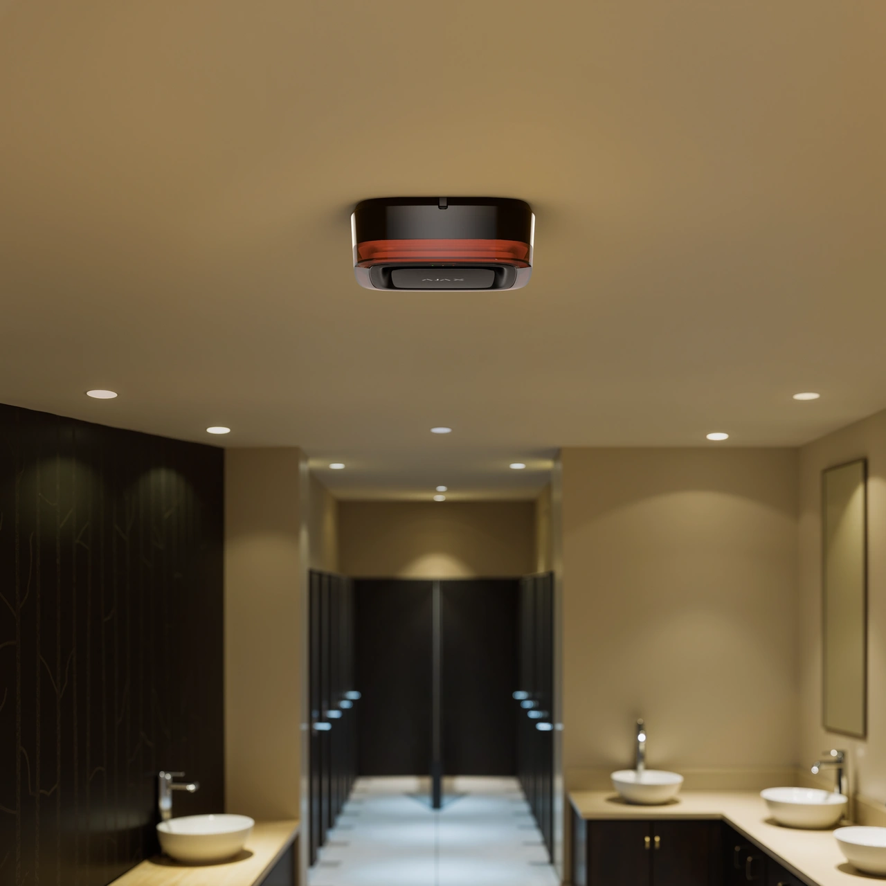 Ajax Siren/LED-blixt EN54 trådlös svart (Sounder / VAD)