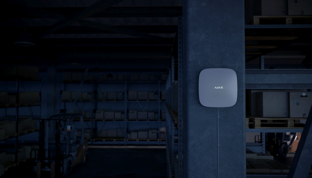 Ajax Centralapparat Hub2Plus LAN Wifi 4G Trådlös vit