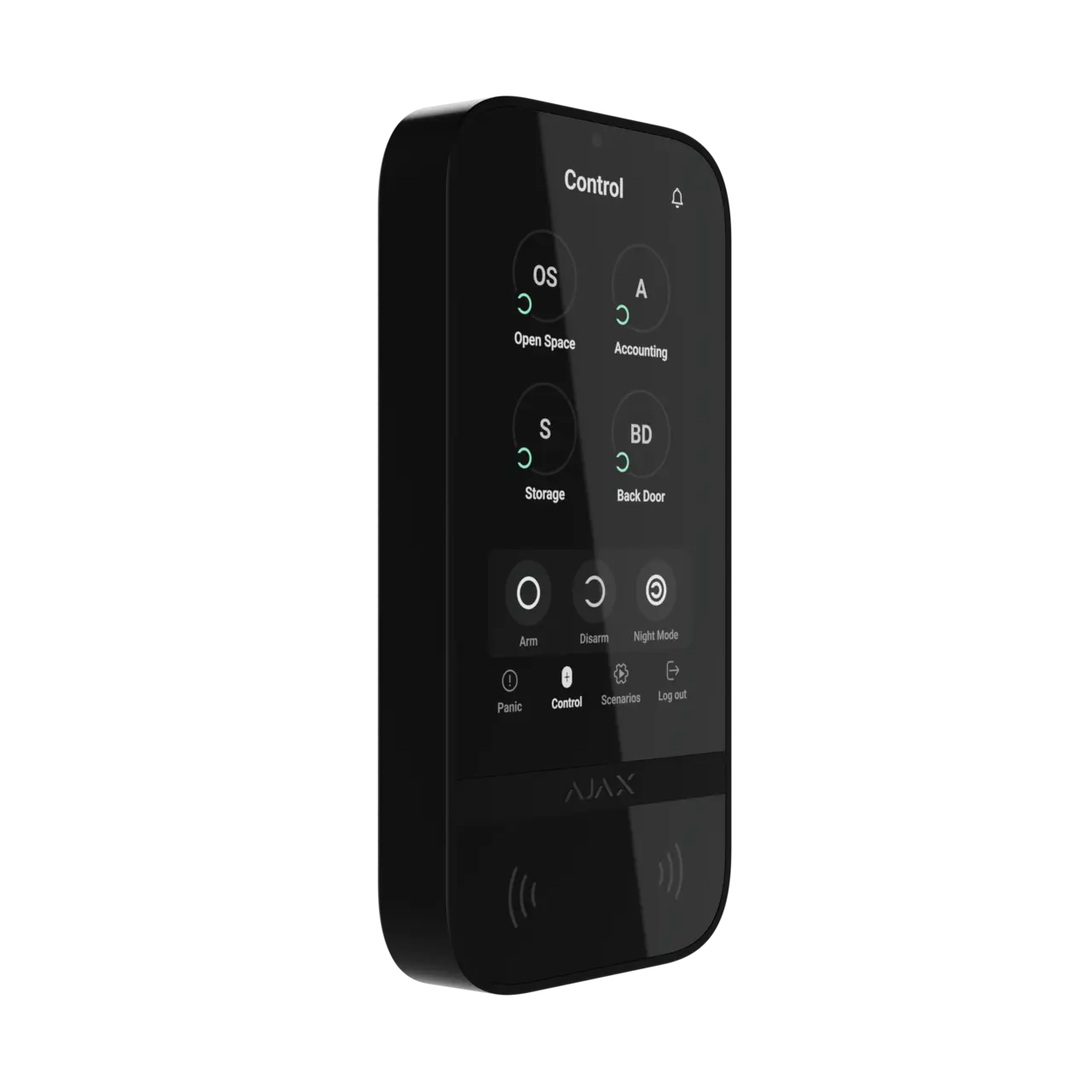 Ajax Keypad Touchscreen manöverpanel svart