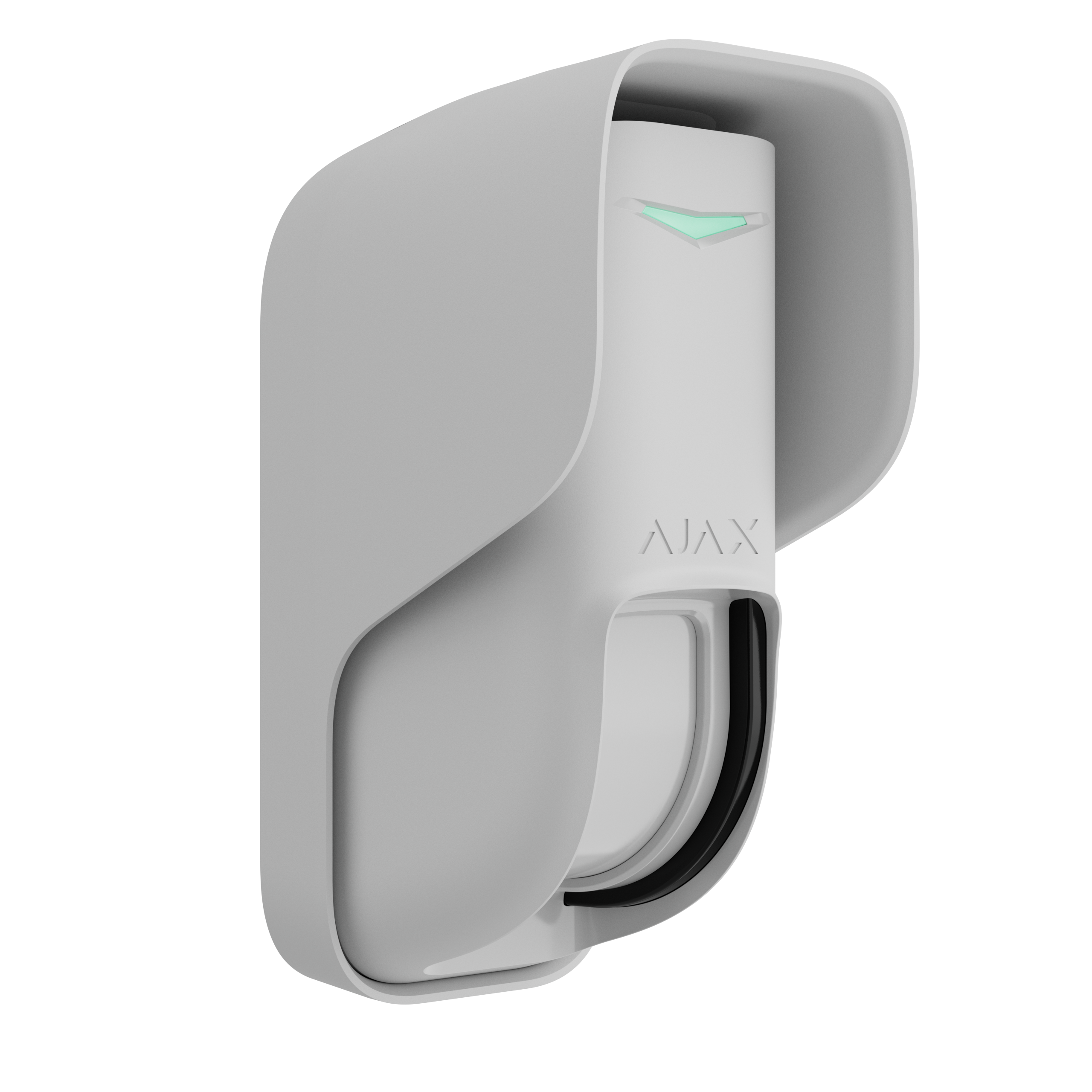 Ridådetektor utomhus 8 eller 12m trådlös vit