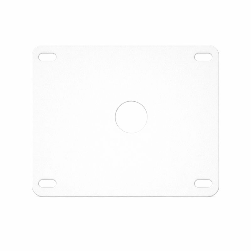 Frontplåt 1 hål vit