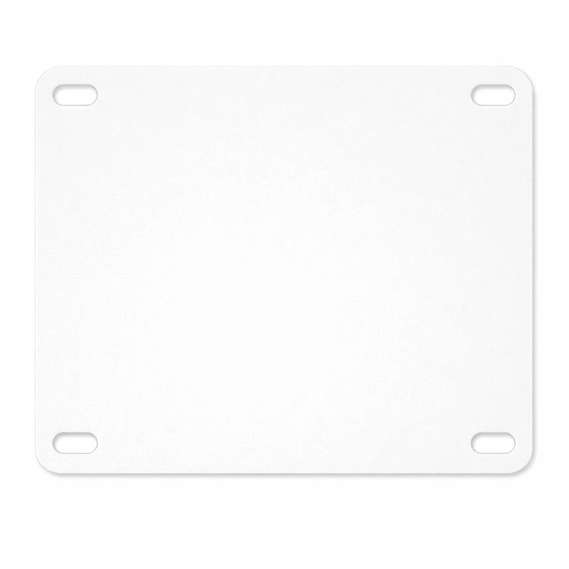 Frontplåt 0 hål vit