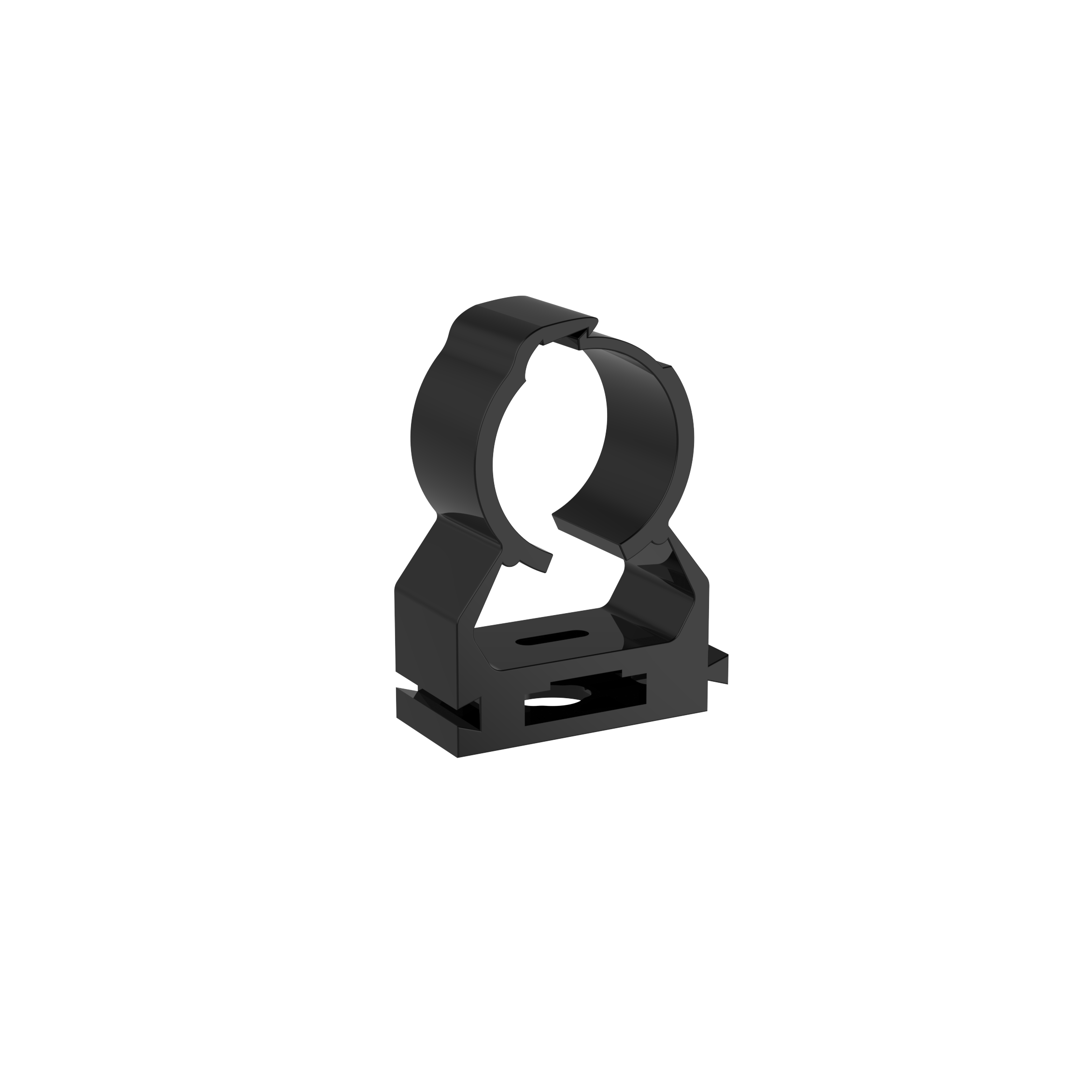 Klammer för samplingsrör svart 25 mm