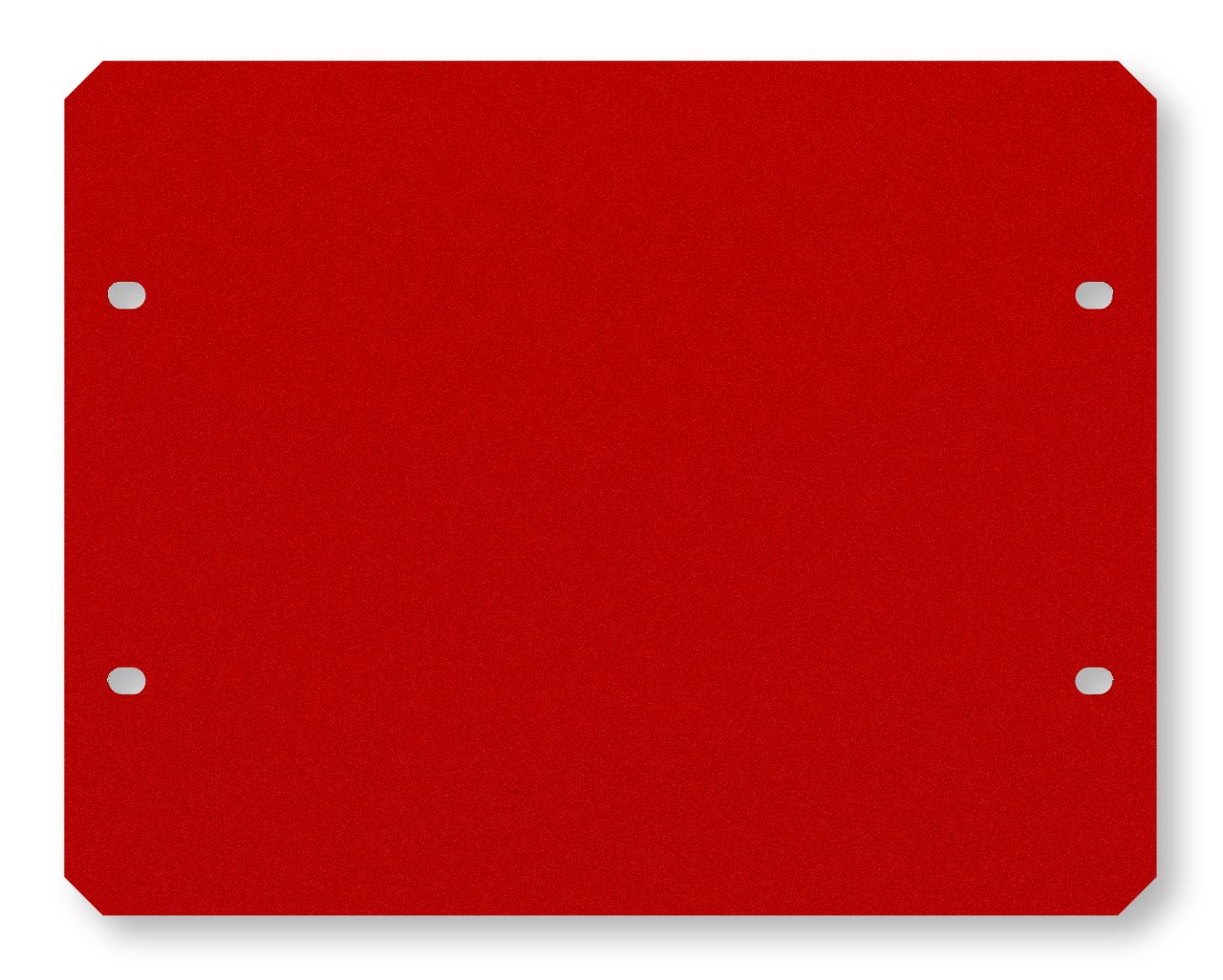 Frontplåt utan hål