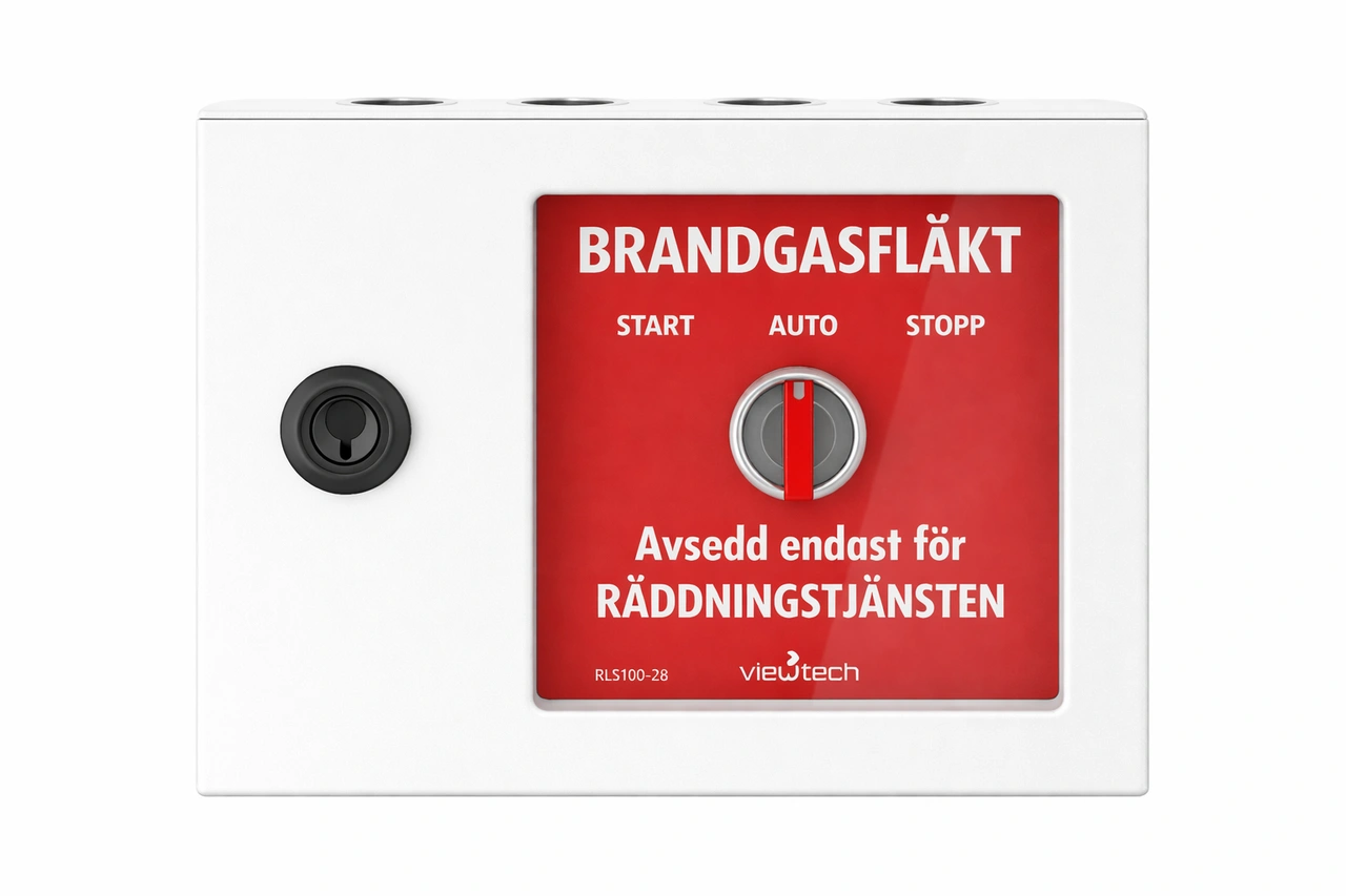 Styrskåp Brandgasfläkt