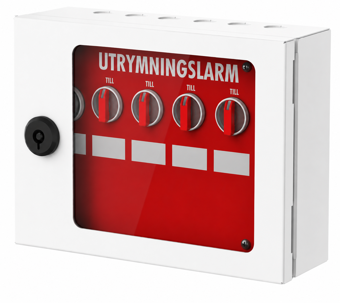 Manöverskåp för utrymningslarm 5 sektioner