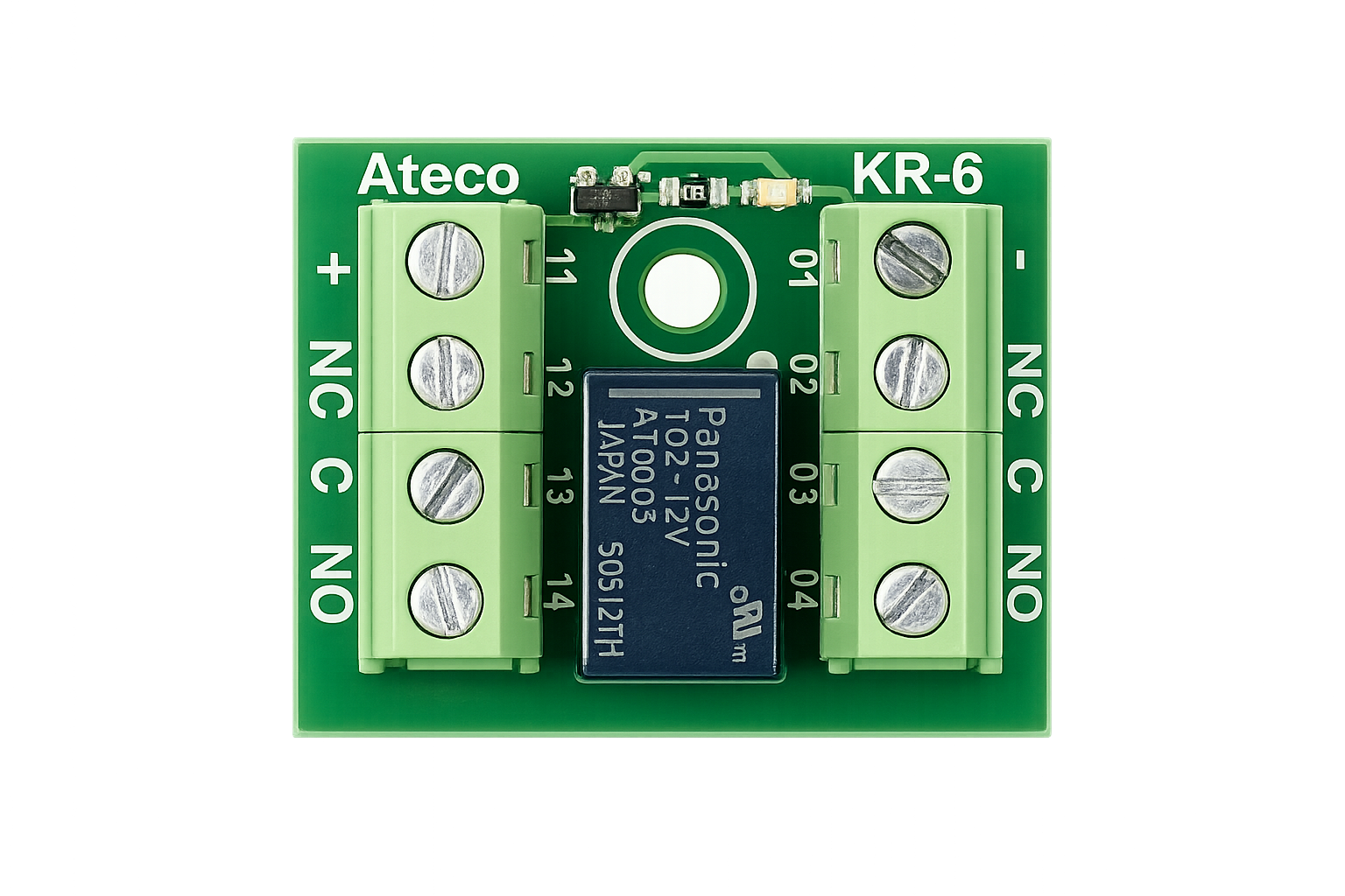 Reläkort 12-24 VDC 2vxl 1-pack