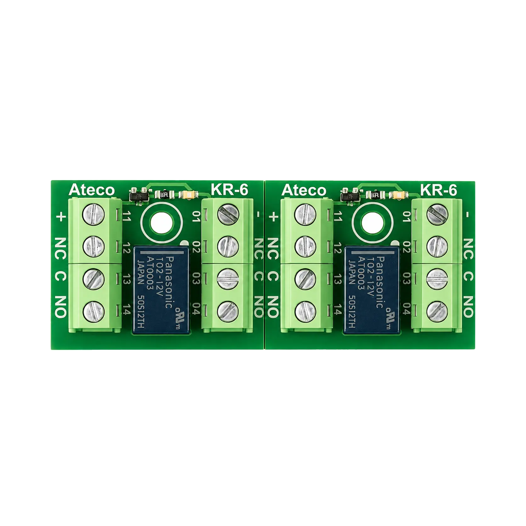 Reläkort 12-24 VDC 2vxl 2-pack