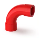 Böj 90 grader för samplingrör Röd 25 mm