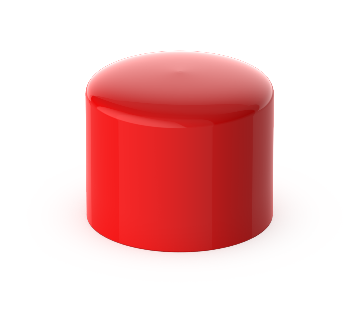 Ändhuv för samplingrör Röd 25 mm